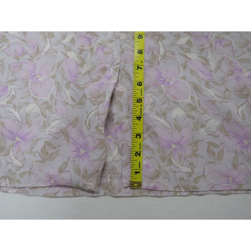 Made in Ireland 100% Rayon Vintage Skirt Women's 12 Pastel Floral Cottage Fairy - Picture 12 of 12